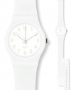 Swatch Cool Breeze White Silicone Ladies Watch LW134C