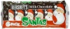 Hershey's Holiday Milk Chocolate Santa Bars, 6-Pack, 7.2-Ounce Packages (Pack of 4)