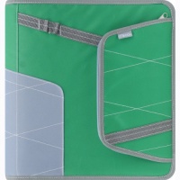 Mead Zipper Binder with Pocket, 2 Inches, Green (72849)