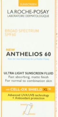 La Roche-Posay Anthelios 60 Ultra Light Sunscreen Fluid for Face, 1.7-Ounce Bottle