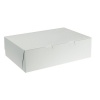 Southern Champion 1029 19 Length x 14 Width x 4 Depth, White Color 1/2 Sheet Lock Corner Poly Wrapped 1 Piece Cake Box, Clay Coated Kraft (Case of 50)