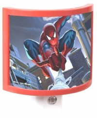 Amertac M9103 Marvel Spider-Man LED Night Light, Red