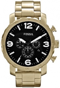 Fossil Nate Chronograph Stainless Steel Watch Gold-Tone