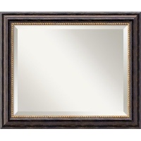 Tuscan Medium Mirror in Distressed Black