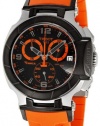 Tissot Men's T0484172705704 T-Race Quartz Orange Strap Chronograph Dial Watch