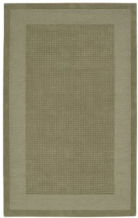 Nourison Westport Solid Sage 5.0-Feet by 8.0-Feet 100% Wool Room Size Rug