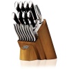 ChicagoCutlery Fusion 18-Piece Set including Honey Maple Wood Block