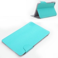 Rock Flexible Series PU Leather Stand Case for iPad Mini (Mint Green)