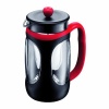 Bodum Young Press Shock Resistant French Press Coffee Maker, 1.0-Liter, 34-Ounce, Red/Black