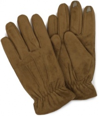 Isotoner Men's Smartouch Brushed Micro Fiber Gloves