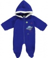 Coney Island Spaceman Pram Suit - royal blue, 3 - 6 months