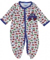 Duck Duck Goose Police Coverall - royal blue, 0 - 3 months