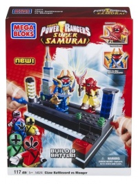 Mega Bloks Power Rangers Samurai Claw Battlezord vs Mooger