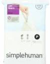 simplehuman Custom Fit Trash Can Liner P, 50-60 Liters / 13-16 Gallons, 20-Count (Pack of 2)