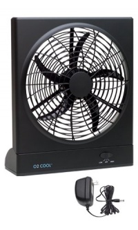 O2Cool 1078 Indoor/Outdoor Battery/AC-Powered 10-Inch Portable Fan