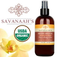 Savanaah's Organic Argan Oil 8 Oz / 240 ML 100% Pure & Cold Pressed - Ultra Premium Quality