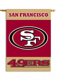 NFL San Francisco 49Ers 2-Sided 28-by-40-Inch House Banner