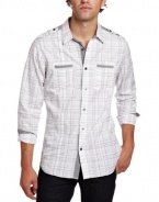 Marc Ecko Cut & Sew Men's Long Sleeve 2 Pack Plaid Shirt