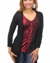 Style&co. Top, 3/4 Sleeve Ruffled Layered Look