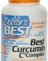 Doctor's Best Curcumin C3 Complex with BioPerine (500 Mg), Capsules, 120-Count