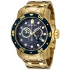 Invicta Men's 0073 Pro Diver Collection Chronograph 18k Gold-Plated Watch