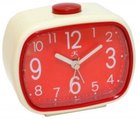 Infinity Instruments That 70's Clock - Cream/Red Alarm Clock