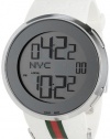 Gucci Men's YA114214 I-Gucci Digital White Green Red Strap Watch