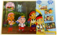 Jake and the Neverland Pirates,Wood Puzzle, 4 Pack Box