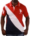 U.S. Polo Assn. Men's Color Block Polo With Big Pony