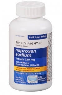 Naproxen Sodium Caplets USP, 220 mg (NSAID), 400 Caplets