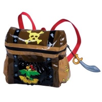 Kidorable Pirate Backpack, Brown, One Size