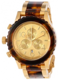 Nixon Men's 42-20 Chrono Analog Watch, Color: Gold / Molasses