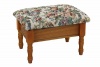 Frenchi Furniture  Queen Anne Style Footstool w/ Storage in Oak Finish