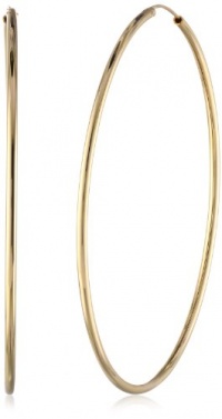 Kenneth Cole New York Shiny Ear Update Large Gold Hoop Earrings