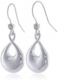 Kenneth Cole New York Shiny Earrings Silver Small Sculptural Drop Earrings