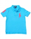 Ralph Lauren Toddler Boy's Big Pony Polo, Tron Blue, 2/2T