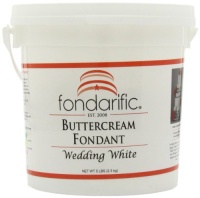 Fondarific Buttercream Wedding White Fondant, 5-Pounds