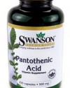 Pantothenic Acid 500 mg 250 Caps