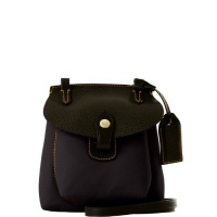 Dooney & Bourke Nylon Mini Pocket Crossbody, Black/Black