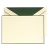 Crane & Co. Hunter Green Hand Bordered Ecruwhite Correspondence Cards (CC3130)