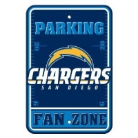 NFL San Diego Chargers Plastic Parking Sign