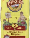 Earth's Best Organic Chlorine Free Size 2 Diapers, 160 Count