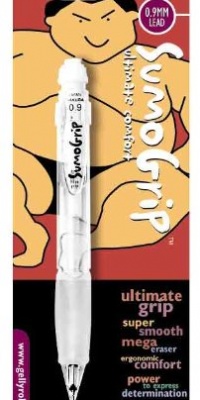 Sakura 50280 Sumo-Grip 0.9-mm Pencil with Eraser, Clear