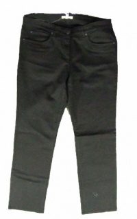 Eileen Fisher Black Straight Leg Jeans with Rivets