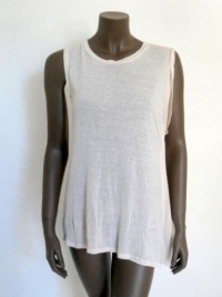 KIMBERLY OVITZ Rufus Knit Sleeveless Cream Top S