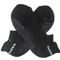 Non slip Yoga Socks with Grips black