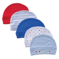 Luvable Friends Cap, 5 Pack, 0-6 Months