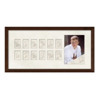 Prinz Collage Picture Day Dark Walnut Wood Frame