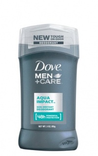 Dove Men + Care Deodorant, Aqua Impact, 3 Ounce (Pack of 2)