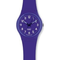 Swatch Women's GV121 Quartz Purple Dial Plastic Watch